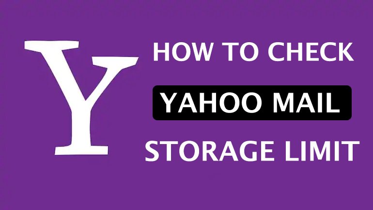 Check Yahoo Mail Storage Limit